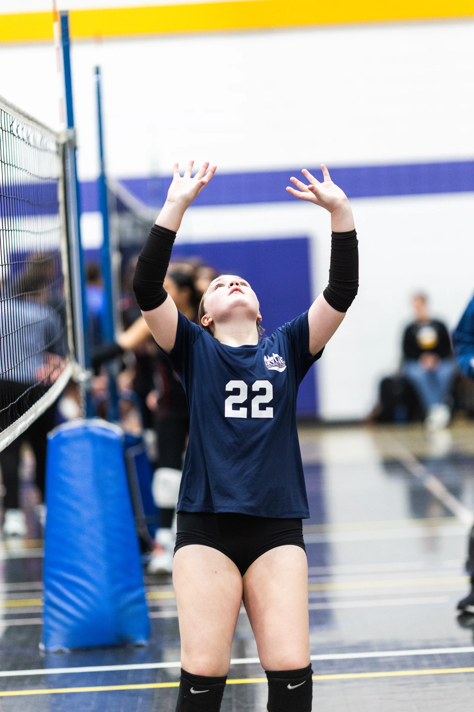 Skyline positional camp volleyball training