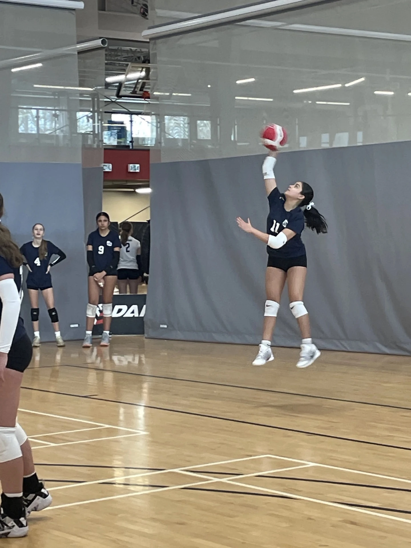 Athletes competing during an assessment camp session